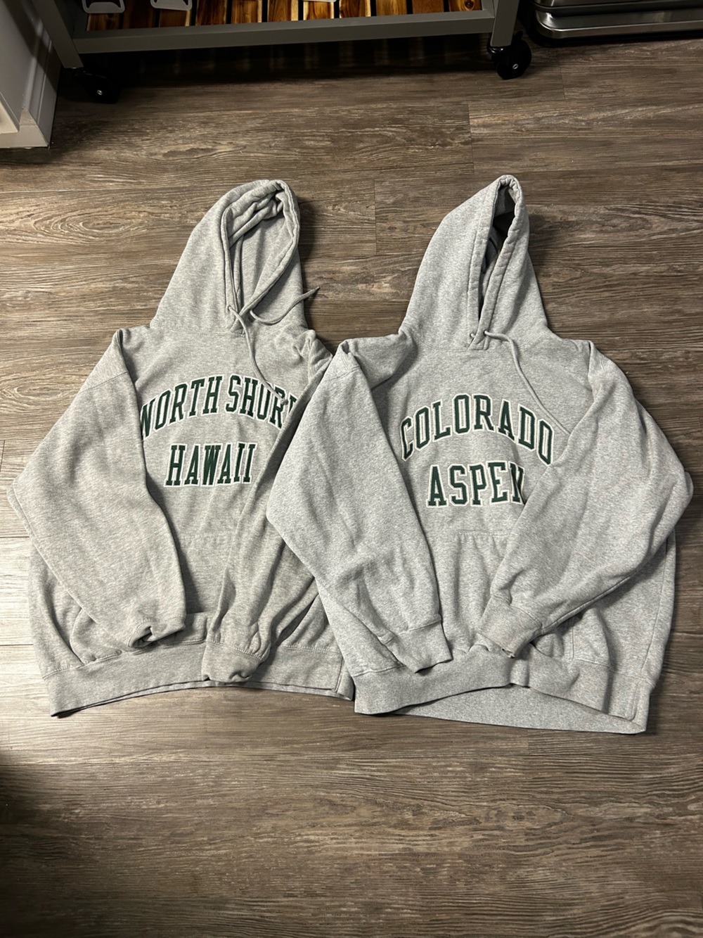 John Galt oversized Gray Graphic Hoodies with Green Lettering bundle